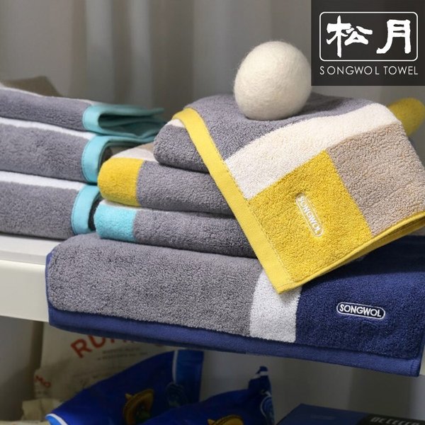 송월타올 컬러웨이34 고리 핸드타올 1매 (34x34cm)