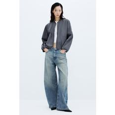 버블헴 블라우스 재킷 그레이 1363313001