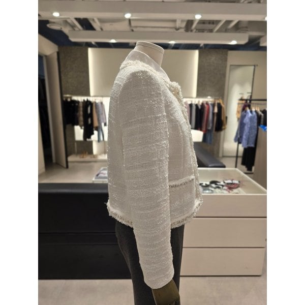 [파주점] 체크 펄 메탈 트위드 자켓 JR2A0JK303