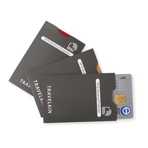 해킹방지 카드슬리브 3개1세트. RFID 안티스키밍 카드홀더 해외여행용품