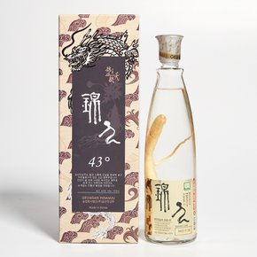 금산인삼주 수삼 43도 720ml 김창수 명인(케이스, 쇼핑백 포함)