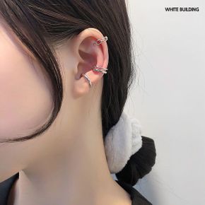 귀찌 이어커프 큐빅 링 피어싱 귀안뚫는 귀걸이 세트_P373803342
