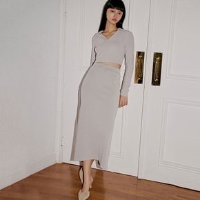 BACK SLIT COMFY LONG SKIRT_T326BT701(LY)