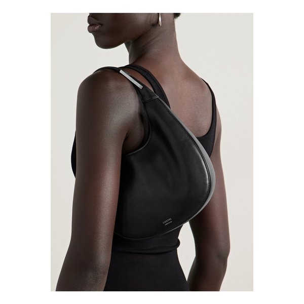 사베트 플로렌스 스몰 가죽 숄더 백 블랙 46376663162892429