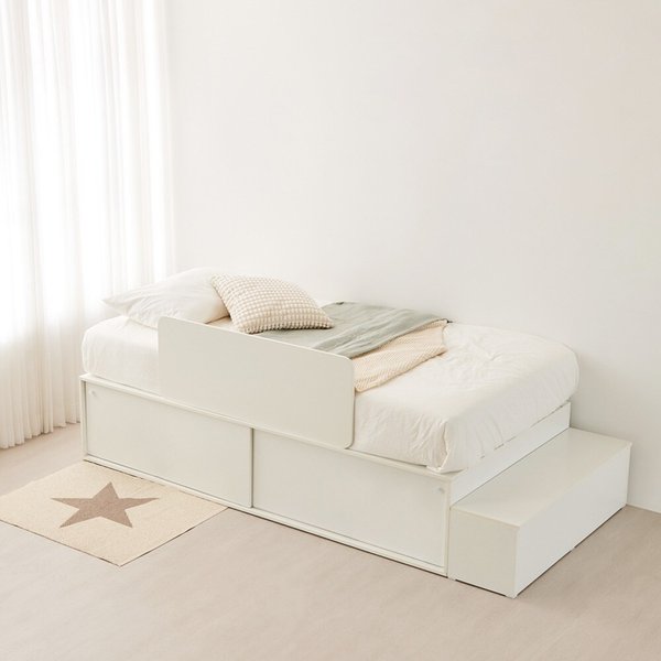 동서가구 데이스 빅 슬라이딩 벙커 수납 침대 프레임 수납형 SS DF927675