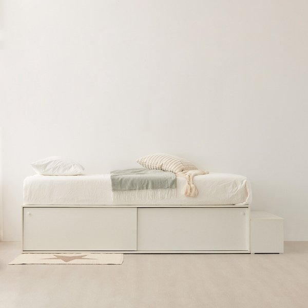 동서가구 데이스 빅 슬라이딩 벙커 수납 침대 프레임 수납형 SS DF927675