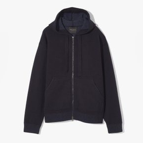 ROBERTO COLLINA 로베르토 콜리나 Wool Hooded Zipper Jacket NAVY RCD2M60000A72