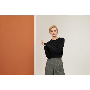 여성 싱글 오가닉티셔츠 (블랙)_HWP19-TS301