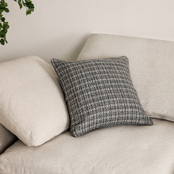 지젤 트위드 쿠션커버 50*50_블루