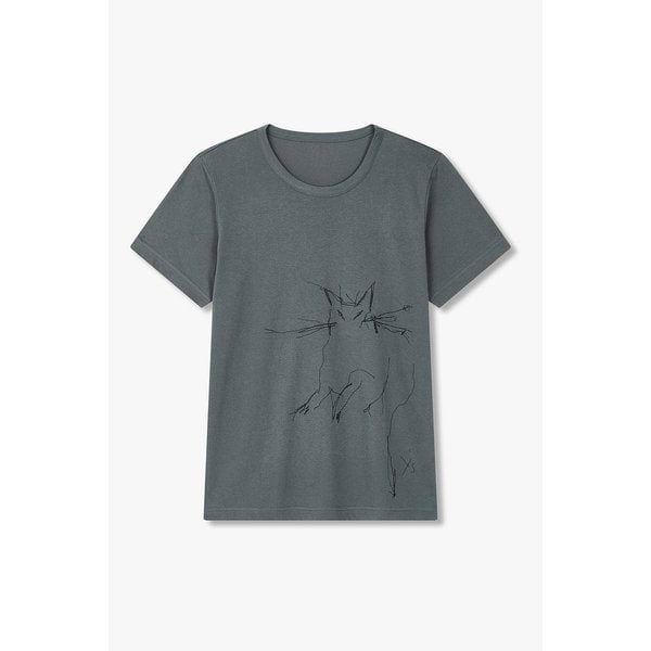 [Y`s] 프린티드 숏 슬리브 티셔츠 6615320100000