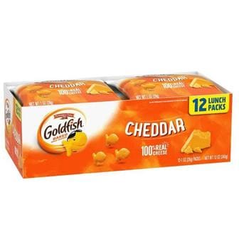  페퍼리지팜 골드 피쉬 체다 크래커 12x28g Pepperidge Farm Goldfish Cheddar Crackers 340g