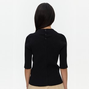 Mock Neck Sweater_BLACK