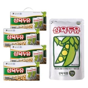 두유 오리지널 파우치 두유 190ml 60팩 (15팩x4)