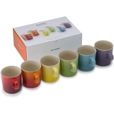  르쿠르제 레인보우 머그컵 350ml 6종세트