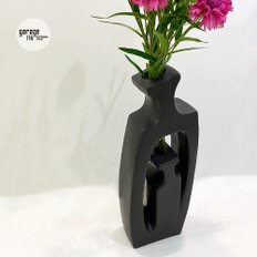 Twin Tall vase 블랙