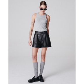 Italian nappa Lambskin Short pants_Black