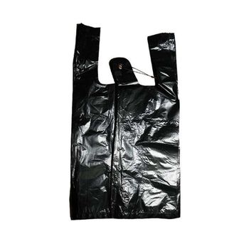 오너클랜 비닐봉투 - 중 검정색 100매 (약19.5x34cm) 쇼핑봉지