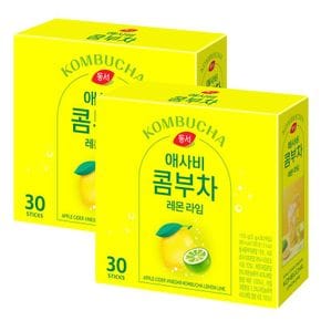 애사비 콤부차 레몬 라임 30T x 2개[36212071]