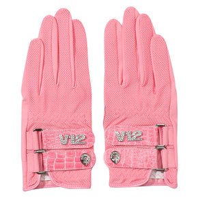 WOMENS SPRING CROCO-EMBO MESH GLOVES_V21C5GV645_PK