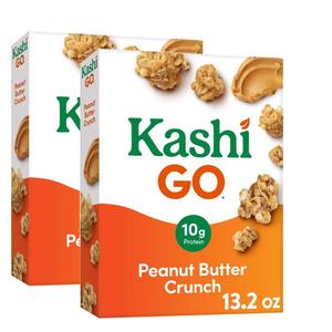  [해외직구] Kashi 카쉬 고 땅콩 버터 크런치 콜드 브렉퍼스트 시리얼 374g 2팩