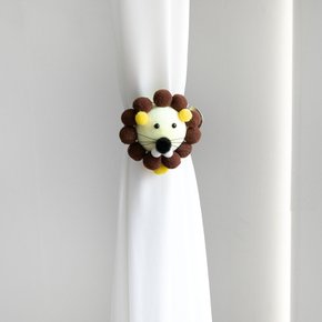 스마일 인형 커튼 집게 타이백 7cm 2컬러 인테리어 실내 홀더