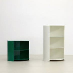 [무케] 피알피알_서큘러 드로어 70cm (2colors) 철제 원형 수납장