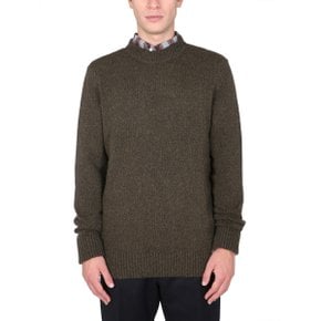 FW21 BARBOUR Knitted Sweaters SID JERSEY GREEN MKN1295_OL11