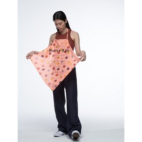 multi dot scarf-orange