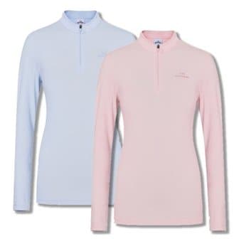 아이더 [부산점] POP 하이브리드 여성 냉감 긴팔 짚업 티셔츠 DWM26282