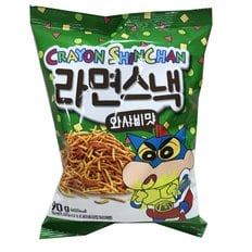 크래용신짱 라면스낵 와사비맛