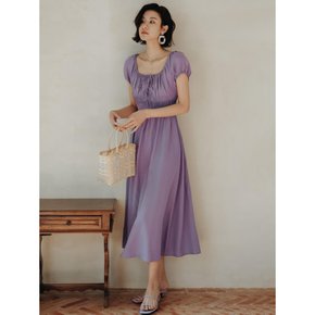 LS_Purple wrinkle resort dress