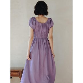 LS_Purple wrinkle resort dress