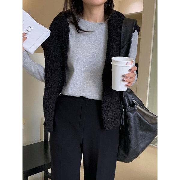 클래시크 후라이스 긴팔티_MELANGE GRAY