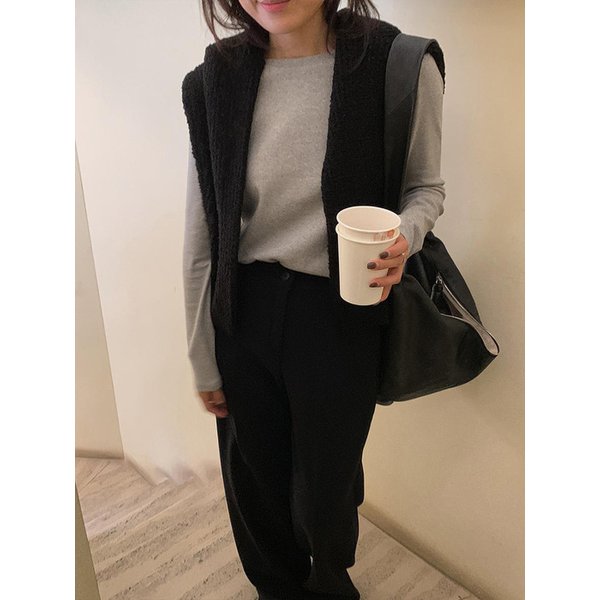 클래시크 후라이스 긴팔티_MELANGE GRAY