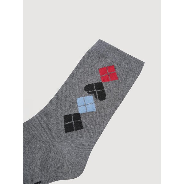 Argyle Patterned Socks (melange grey) LXLAX26140GYM