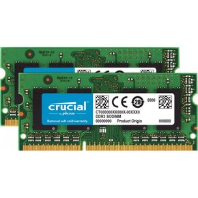 Crucial DDR3 1866 MTs (PC3-14900) 16GB Kit (8GBx2) CL13 SODIMM 204pin 1.35V1.5V