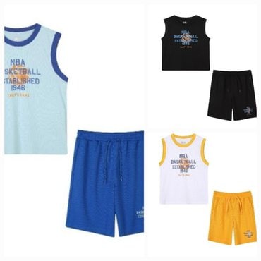 NBA KIDS NBA 베스트 플레이어 폴리메쉬 나시바지세트 K222TS210TP210P