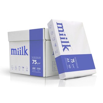 miilk 밀크 A4 복사용지 A4용지 75g 2500매 1박스