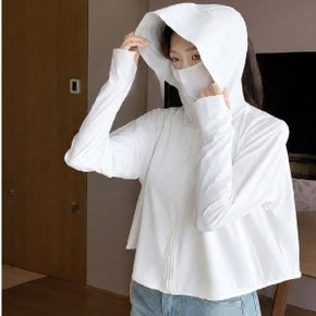 자외선차단 냉감 후드집업 래쉬가드 썬캡 일체형 바람막이 여름 여성 런닝 등산 바캉스룩