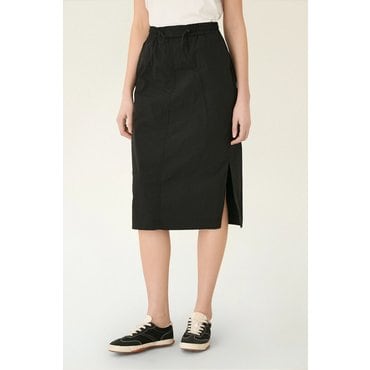 DKNY 나일론 밴딩 스커트 (DW2F1WSC021C)