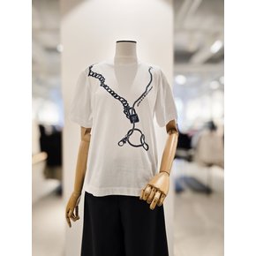 [파주점] 코튼 체인 패턴 티셔츠 CP4A0TS051