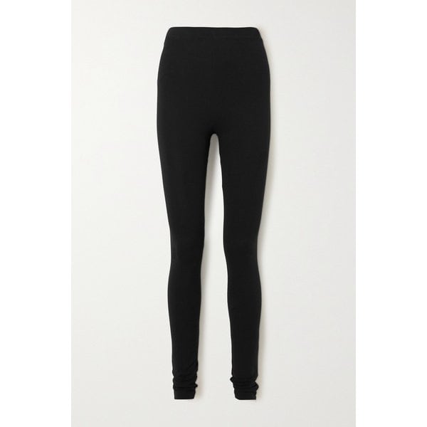 코르크 스트레치 저지 레깅스 블랙 6011092390987882