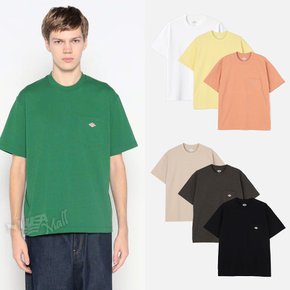 남성 반팔 포켓 티셔츠 DT-C0198 7색상 DANTON PLAIN SHORT SLEEVE POCKET T-SHIRT