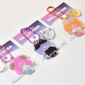 CUTE DUST HALLOWEEN TWIN KEYRING 3type