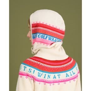 왁[WAAC]골프 (WGGJX23871IVX)여성 Cashmere Balaclava