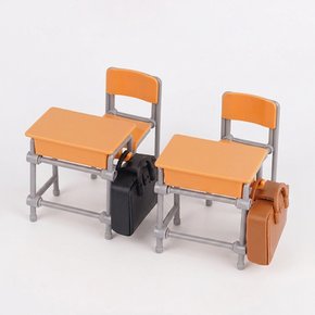 학교 사물함 피규어 책상 미니어처 세트