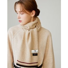 [24FW] [DAKS MUFFLER]남녀공용 브라운 라인배색 캐시미  DBMU4F992W3