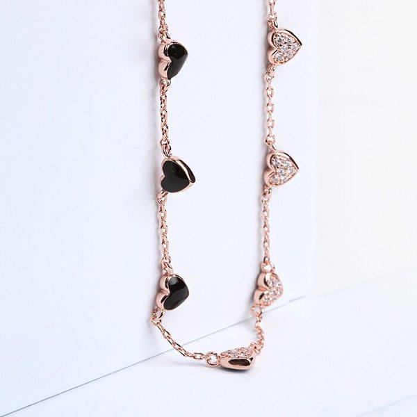 샬롯 하트 리버시블 목걸이 NA0591