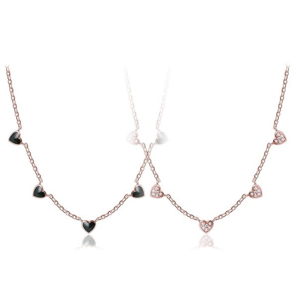 샬롯 하트 리버시블 목걸이 NA0591