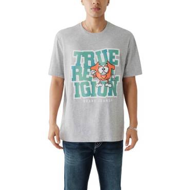 이스퀘어 4846896 True Religion Mens Crewneck Heathered Graphic T-Shirt